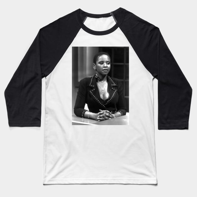 Robin Quivers- Vintage Halftone Baseball T-Shirt by Howchie